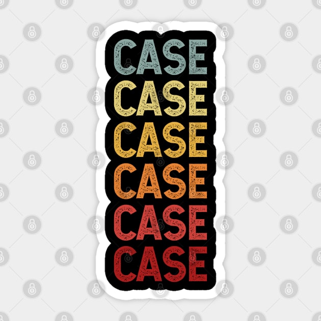 Case Name Vintage Retro Gift Named Case Sticker by CoolDesignsDz